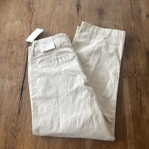 A New Day Women's High-Rise Straight Chino Pants in cream NEW!
